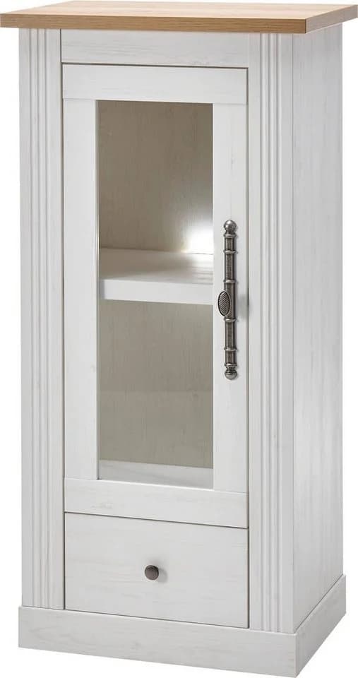 Vitrine OTTO HOME Westminster Landhausstil Weiß Eiche - Bild 2