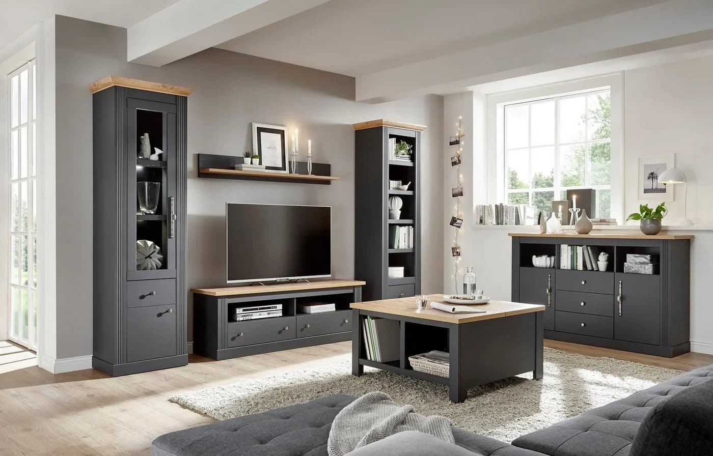 OTTO HOME Westminster S Couchtisch Grau Eiche Landhausstil - Bild 5