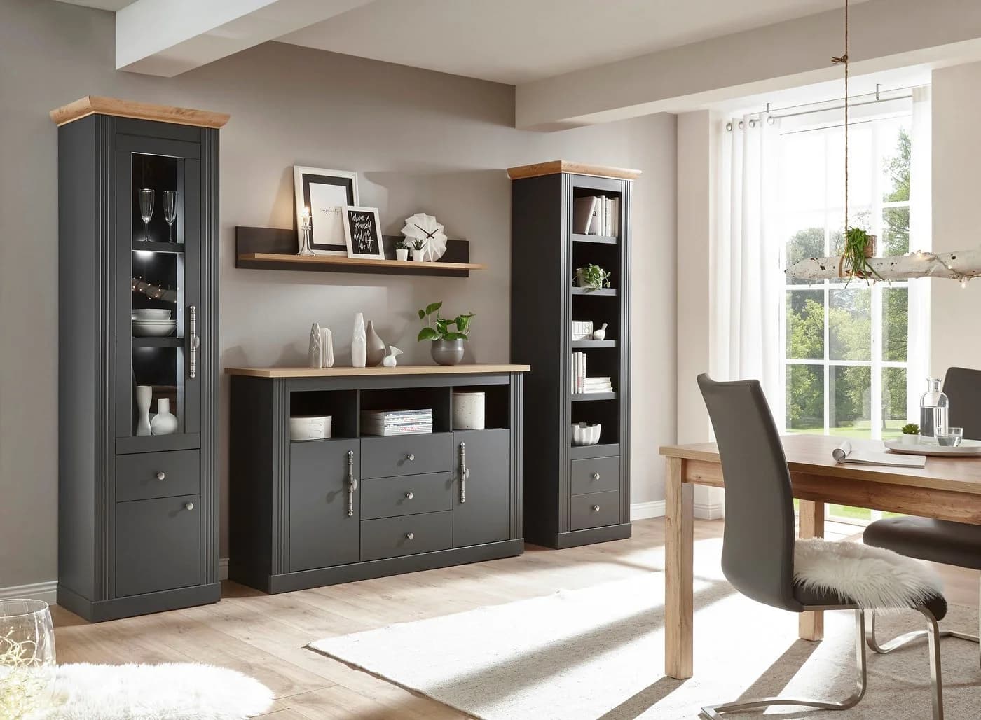 OTTO HOME Wandregal Westminster Grau Landhausstil FSC - Bild 5