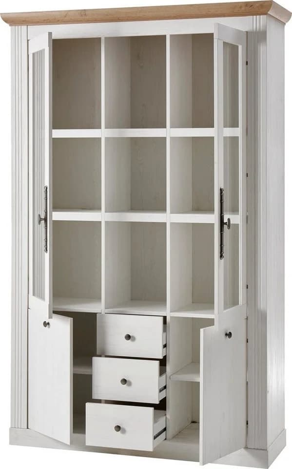 OTTO HOME Westminster Buffet Landhausstil Weiß Metallgriffe - Bild 4