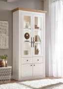 OTTO HOME Westminster S Vitrine Landhausstil Weiß Eiche Bild 1