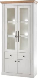 OTTO HOME Westminster S Vitrine Landhausstil Weiß Eiche Bild 2