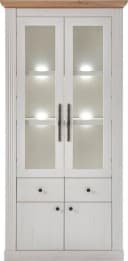 OTTO HOME Westminster S Vitrine Landhausstil Weiß Eiche Bild 3