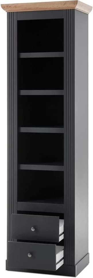 OTTO HOME Westminster Wohnwand Set Dunkelgrau Wotan Eiche Landhausstil - Bild 3