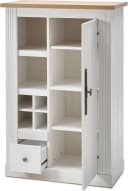 OTTO HOME Westminster Wohnwand Set Weiß Braun Landhausstil Bild 1