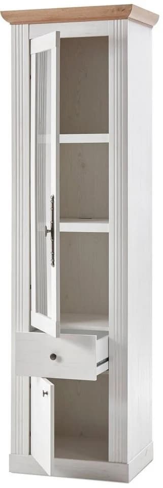 OTTO HOME Westminster Wohnwand Set Weiß Braun Landhausstil - Bild 3