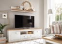 OTTO HOME Westminster Wohnwand Set Weiß Braun Landhausstil Bild 2