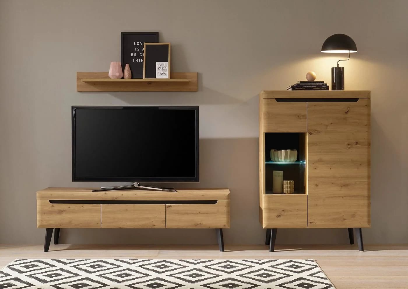 Home affaire Lowboard Torge TV-Unterschrank Skandi Braun - Bild 5