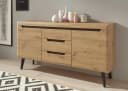 HOME AFFAIRE Sideboard Torge Braun Eiche Artisan Dekor Bild 5
