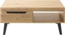 Couchtisch HOME AFFAIRE Torge Eiche Artisan Dekor Schwarz Bild 1