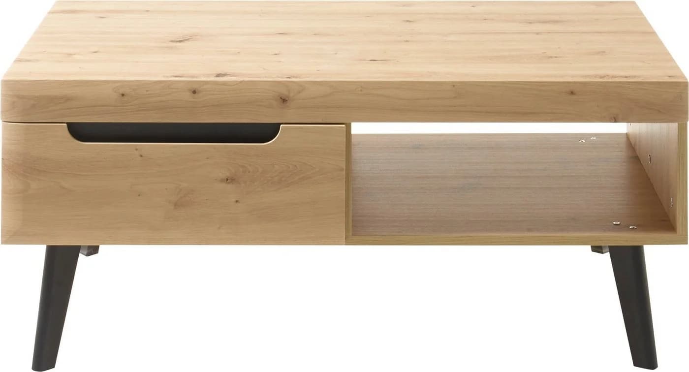 Couchtisch HOME AFFAIRE Torge Eiche Artisan Dekor Schwarz