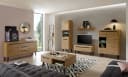 HOME AFFAIRE Wohnwand Torge Eiche Schwarz Skandinavisch Bild 3