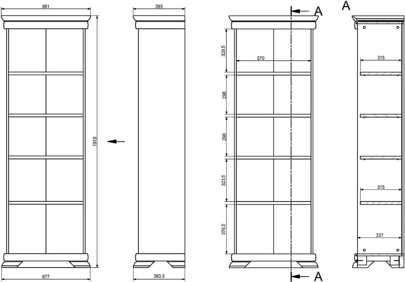 OTTO HOME Regal ROYAL Weiß Holzwerkstoff - Bild 5