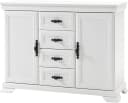 OTTO HOME Royal Sideboard Weiß Pinie Dekor 4 Schubladen 2 Türen Bild 1