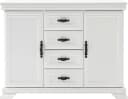 OTTO HOME Royal Sideboard Weiß Pinie Dekor 4 Schubladen 2 Türen Bild 3
