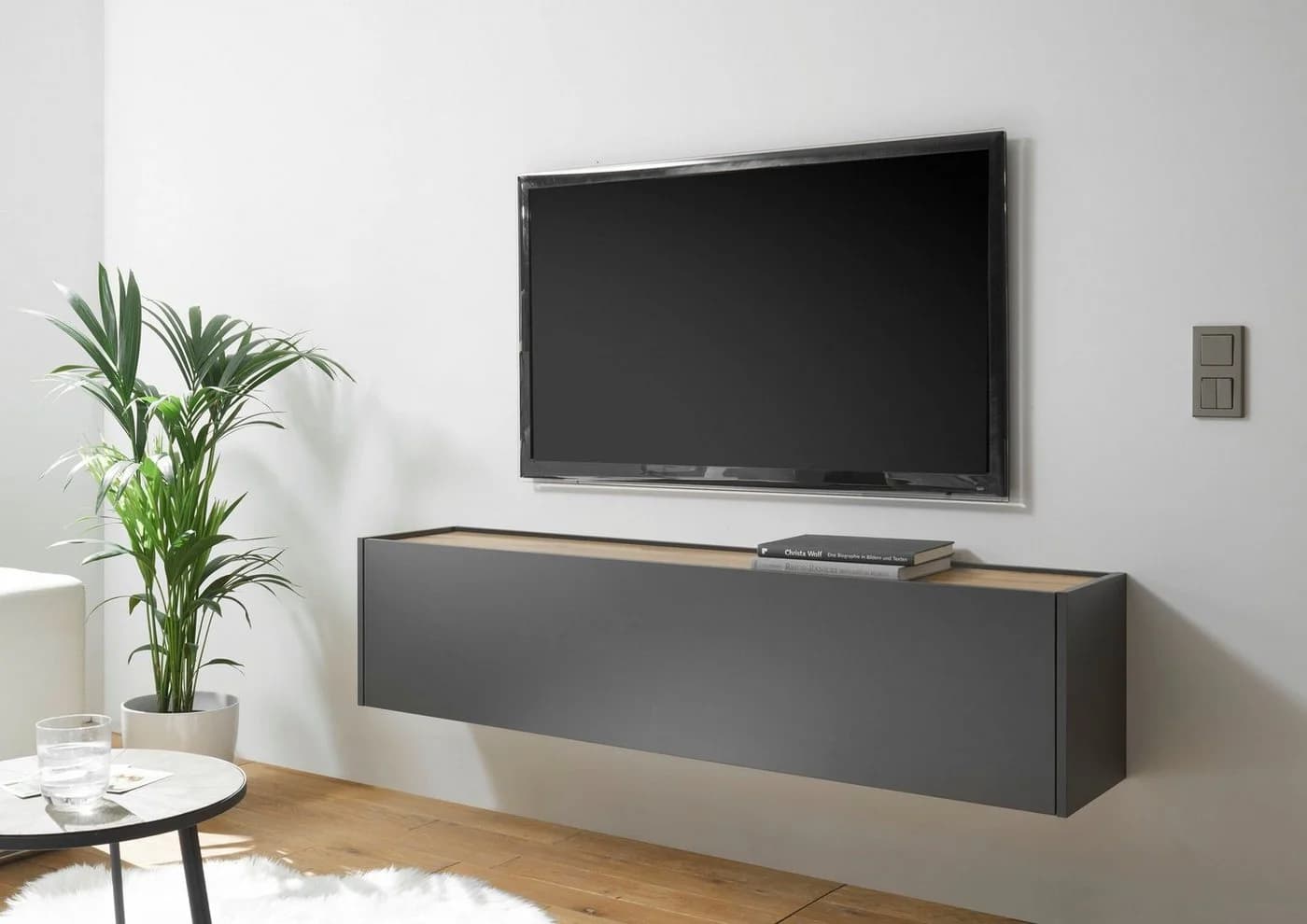 Home affaire TV-Schrank City/Giron Moderner Hängeschrank Grau Anthrazit - Bild 2