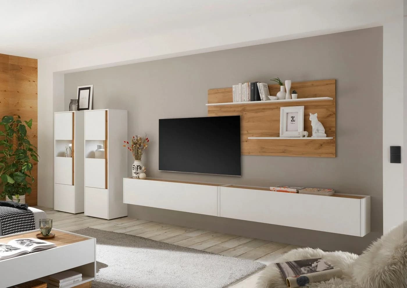 HOME AFFAIRE Wandregal City/Giron Modern Braun Wotan Eiche - Bild 4