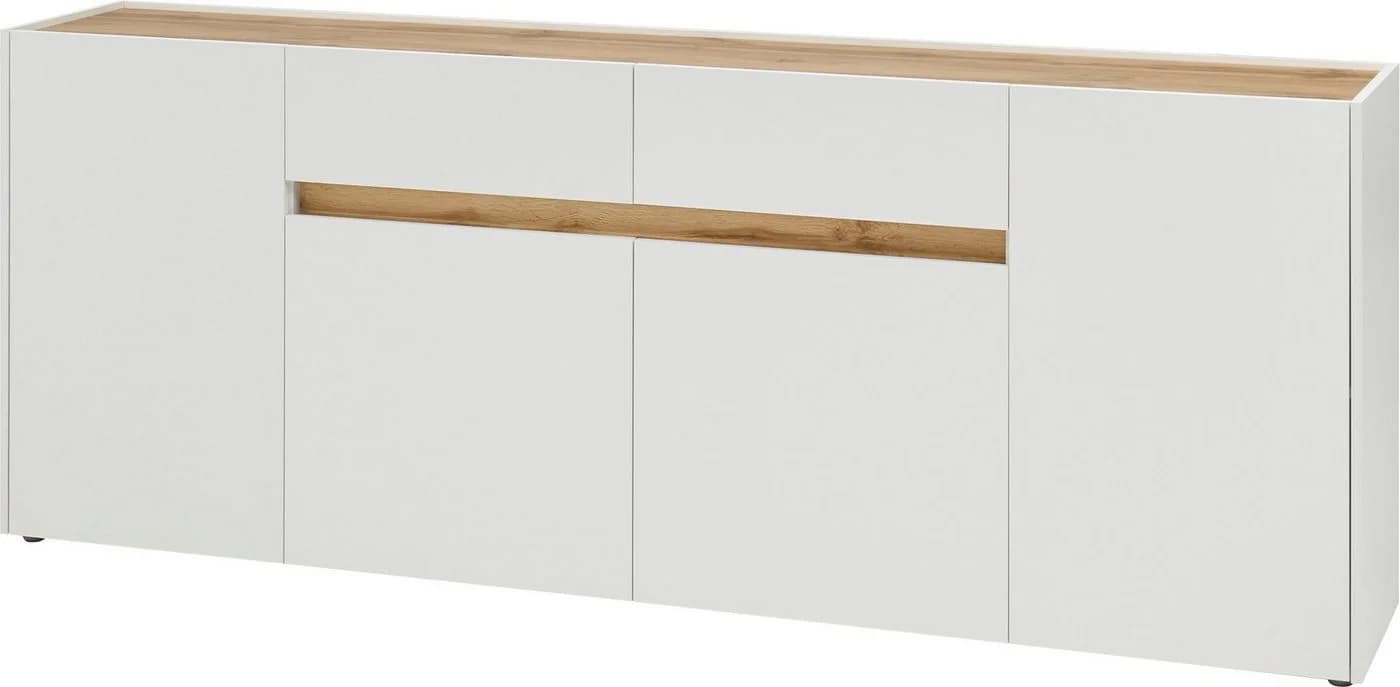 HOME AFFAIRE City/Giron Sideboard Weiß Modern FSC-Zertifiziert