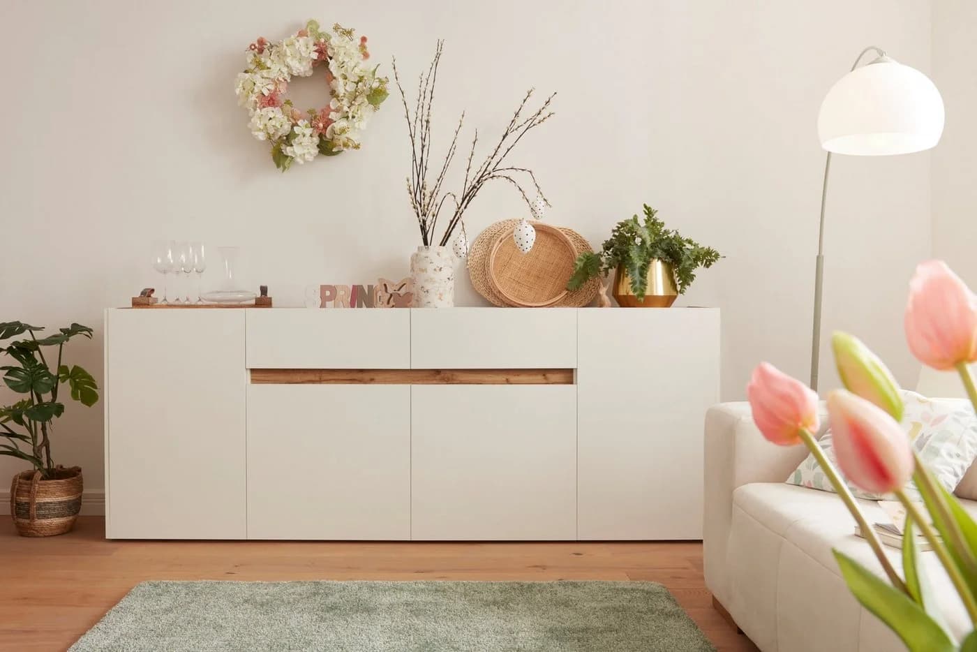 HOME AFFAIRE City/Giron Sideboard Weiß Modern FSC-Zertifiziert - Bild 5