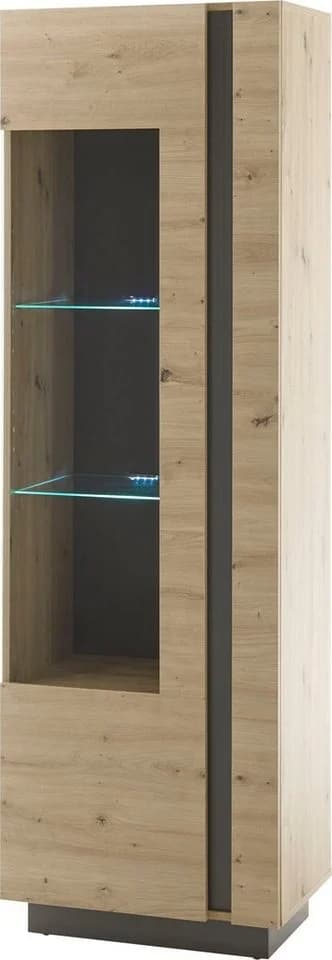 HOME AFFAIRE CLAiR Vitrine 23 Braun Eiche Artisan - Bild 3