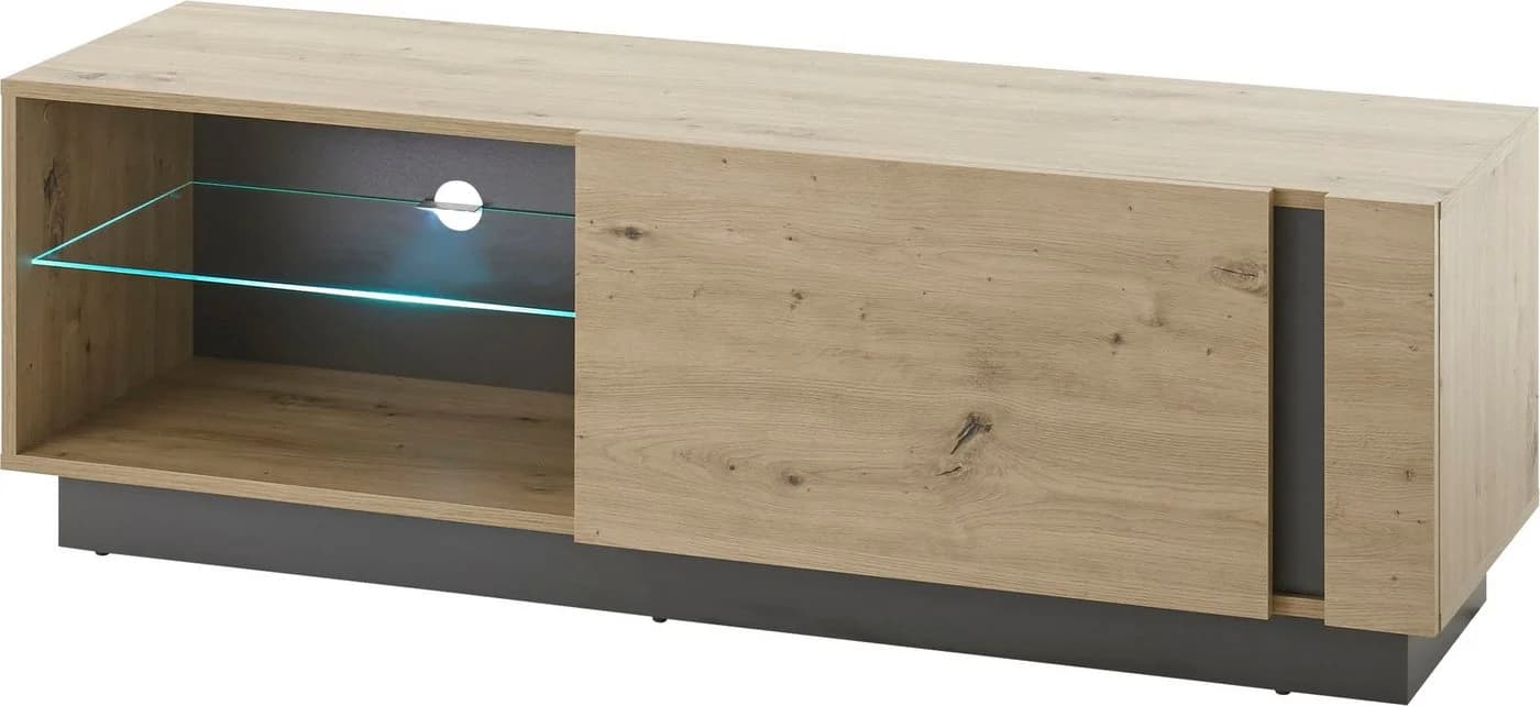 Home affaire Lowboard CLAiR 31 Modernes Griffloses Design Holzoptik