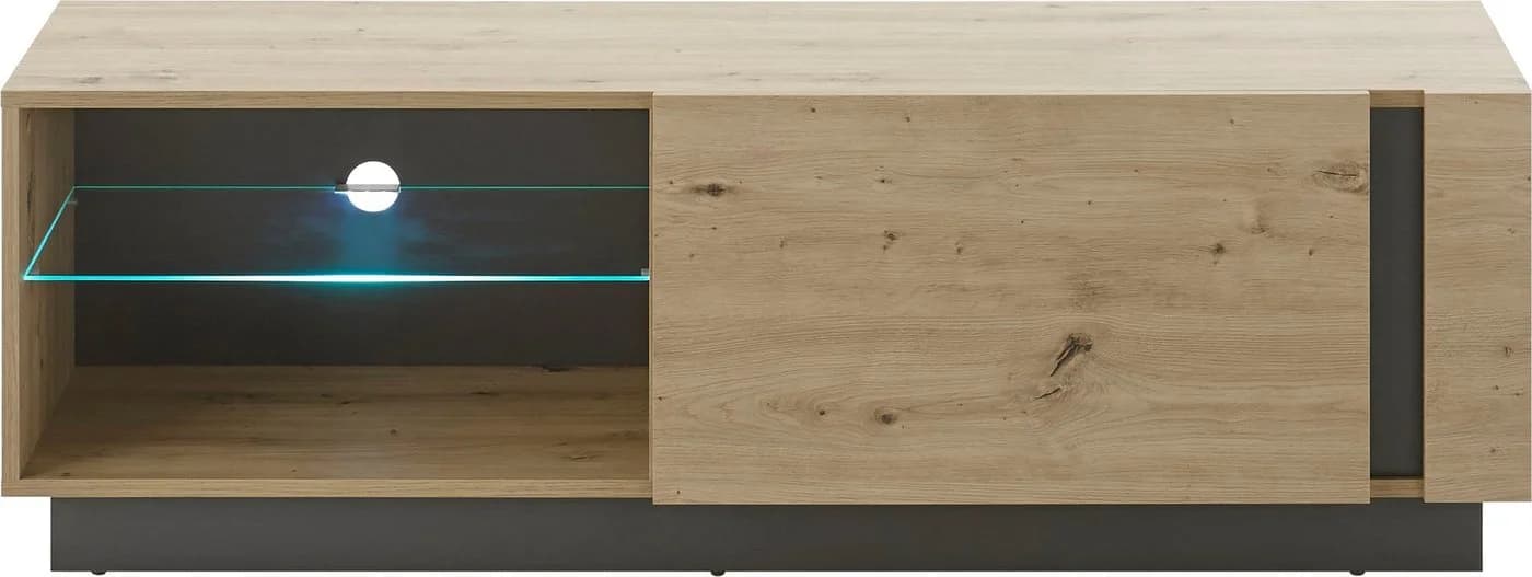 Home affaire Lowboard CLAiR 31 Modernes Griffloses Design Holzoptik - Bild 3