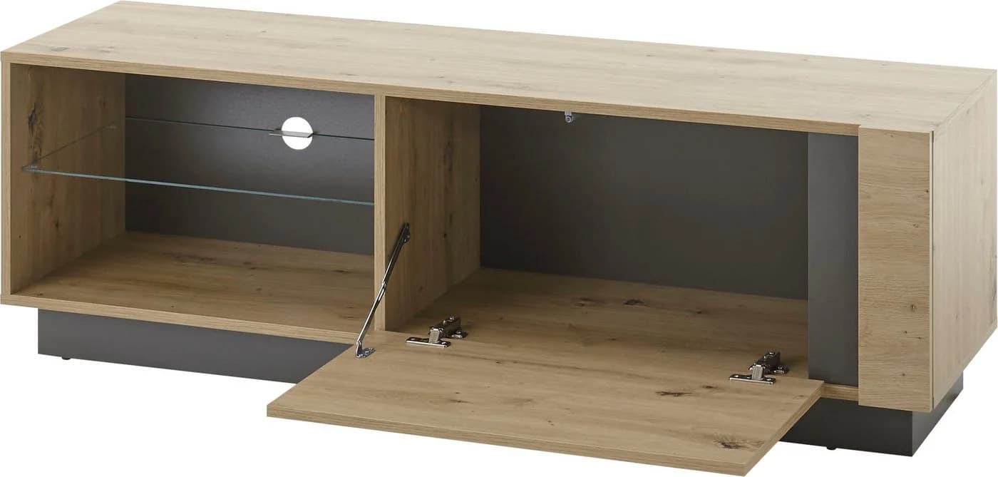 Home affaire Lowboard CLAiR 31 Modernes Griffloses Design Holzoptik - Bild 4