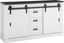 Sideboard HOME AFFAIRE SHERWOOD Weiß Pinie Dekor 3 Schubladen 2 Türen Bild 1