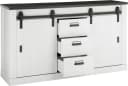 Sideboard HOME AFFAIRE SHERWOOD Weiß Pinie Dekor 3 Schubladen 2 Türen Bild 4