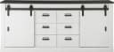 HOME AFFAIRE Sideboard SHERWOOD Weiß Pinie Dekor 201cm Bild 3