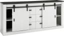 HOME AFFAIRE Sideboard SHERWOOD Weiß Pinie Dekor 201cm Bild 4