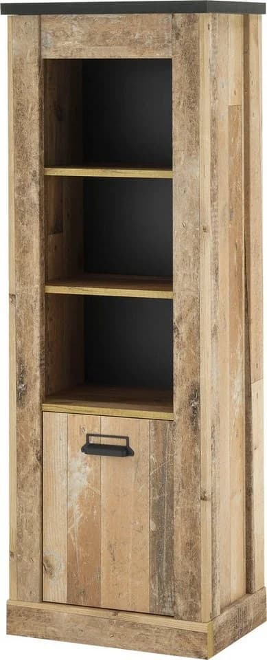 HOME AFFAIRE Wäscheschrank SHERWOOD Hochkommode Braun Metallgriffe - Bild 2