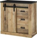 Kommode HOME AFFAIRE SHERWOOD Braun Old Style hell Dekor mit Schiebetür Bild 1