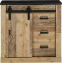 Kommode HOME AFFAIRE SHERWOOD Braun Old Style hell Dekor mit Schiebetür Bild 3