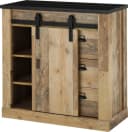 Kommode HOME AFFAIRE SHERWOOD Braun Old Style hell Dekor mit Schiebetür Bild 5