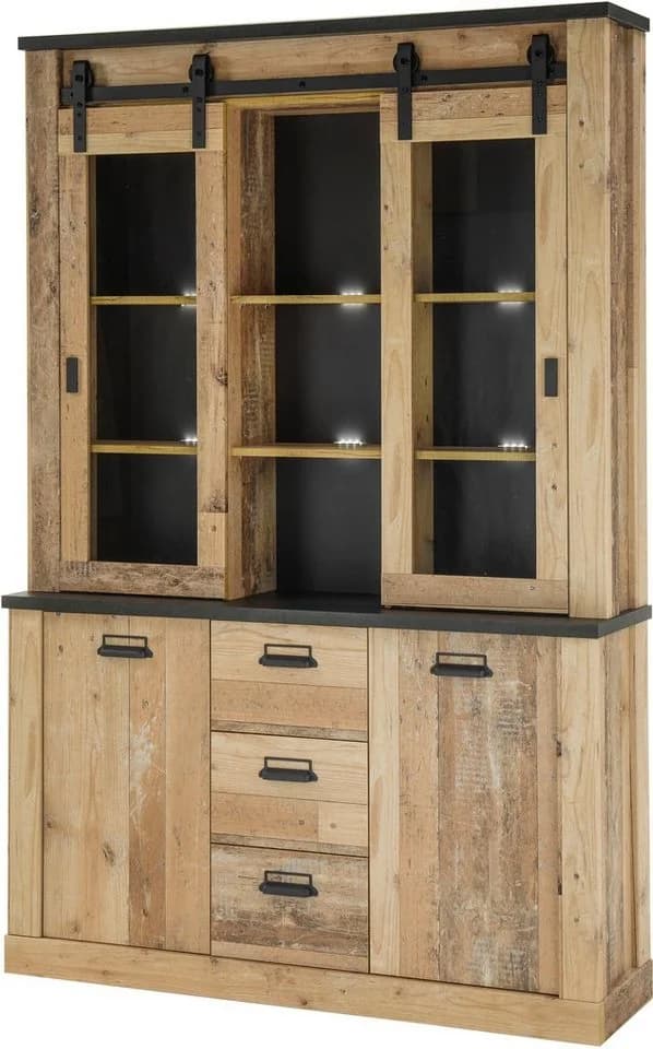 Buffet HOME AFFAIRE SHERWOOD Braun Holzoptik Soft-Close - Bild 2