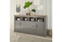 HOME AFFAIRE Sideboard CHAMBORD Grau 3 Schubladen 2 Türen Bild 1