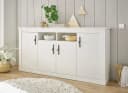 HOME AFFAIRE Sideboard RAVENNA Weiß Pinie Dekor Bild 2
