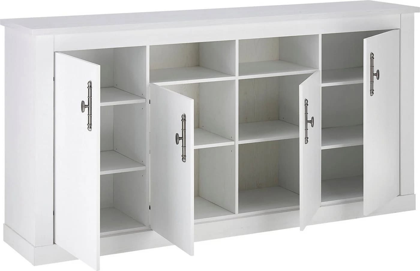 HOME AFFAIRE Sideboard RAVENNA Weiß Pinie Dekor - Bild 3