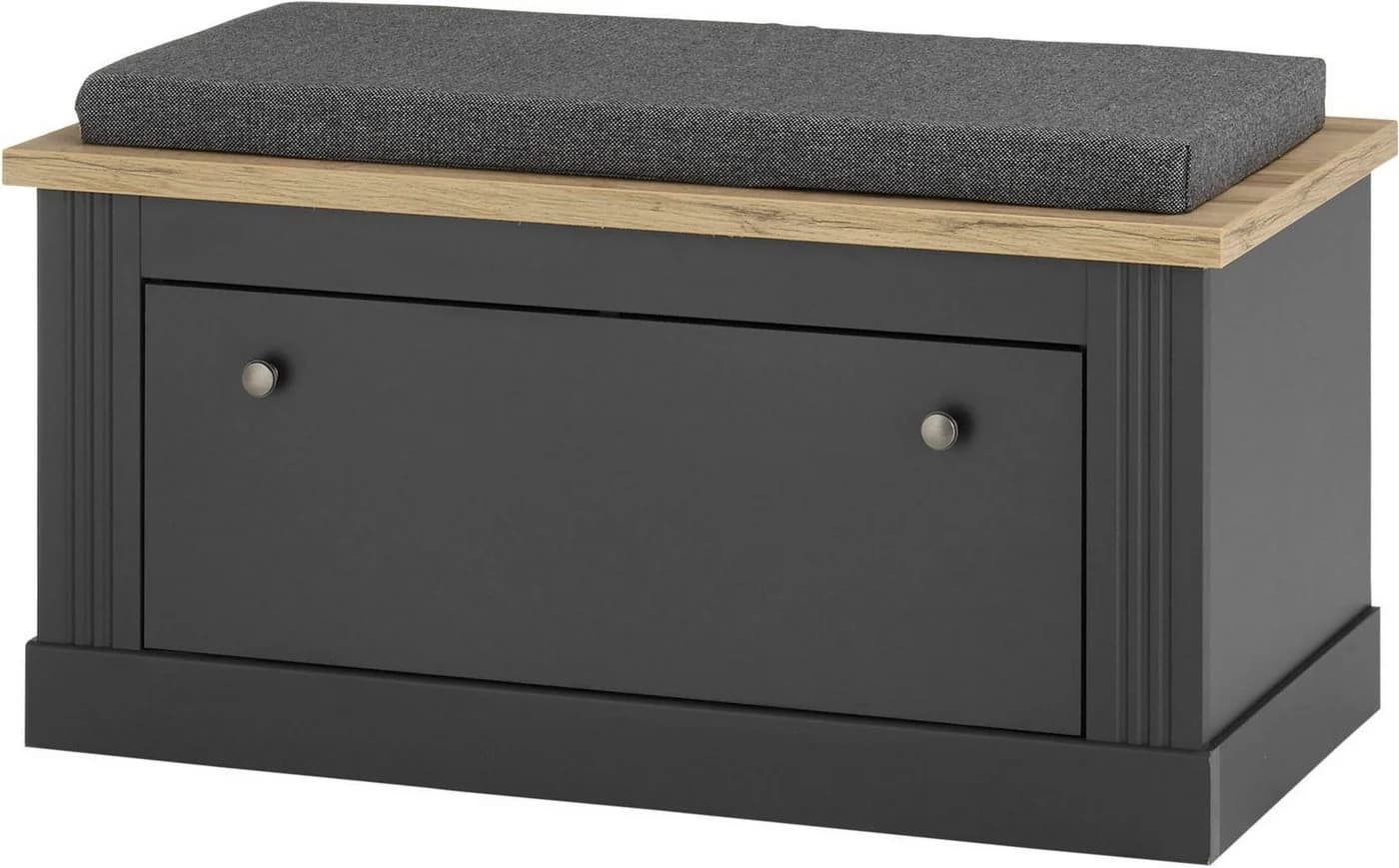 OTTO HOME WESTMINSTER Sitzbank Grau mit Stauraum und Sitzkissen - Bild 2