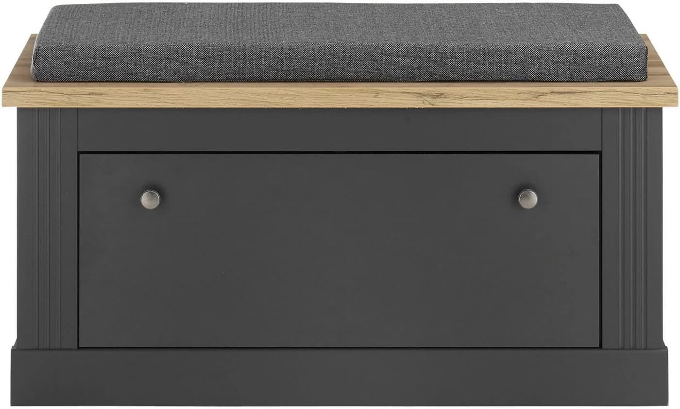 OTTO HOME WESTMINSTER Sitzbank Grau mit Stauraum und Sitzkissen - Bild 3