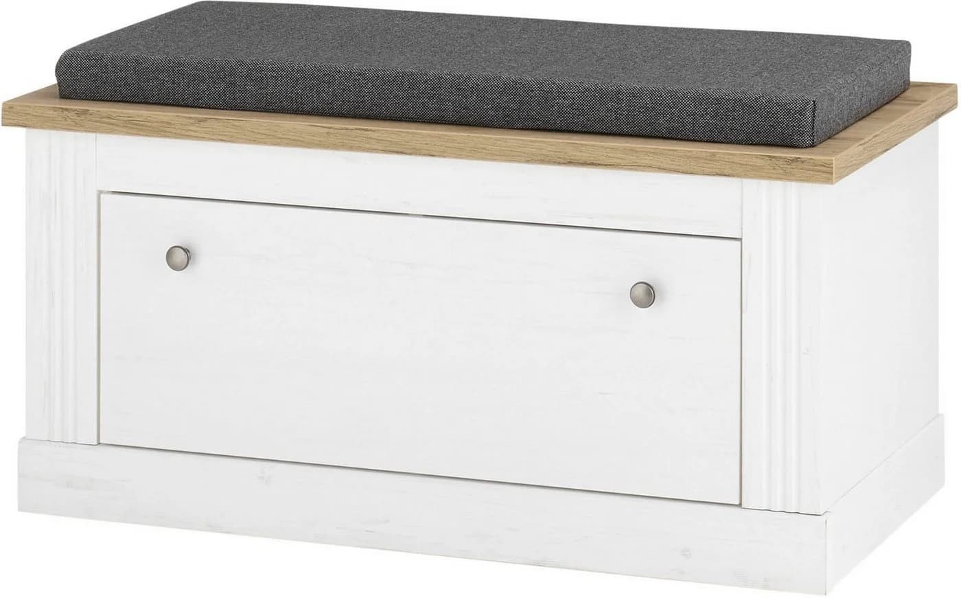 OTTO HOME Sitzbank Westminster Landhausstil Weiß mit Stauraum - Bild 2