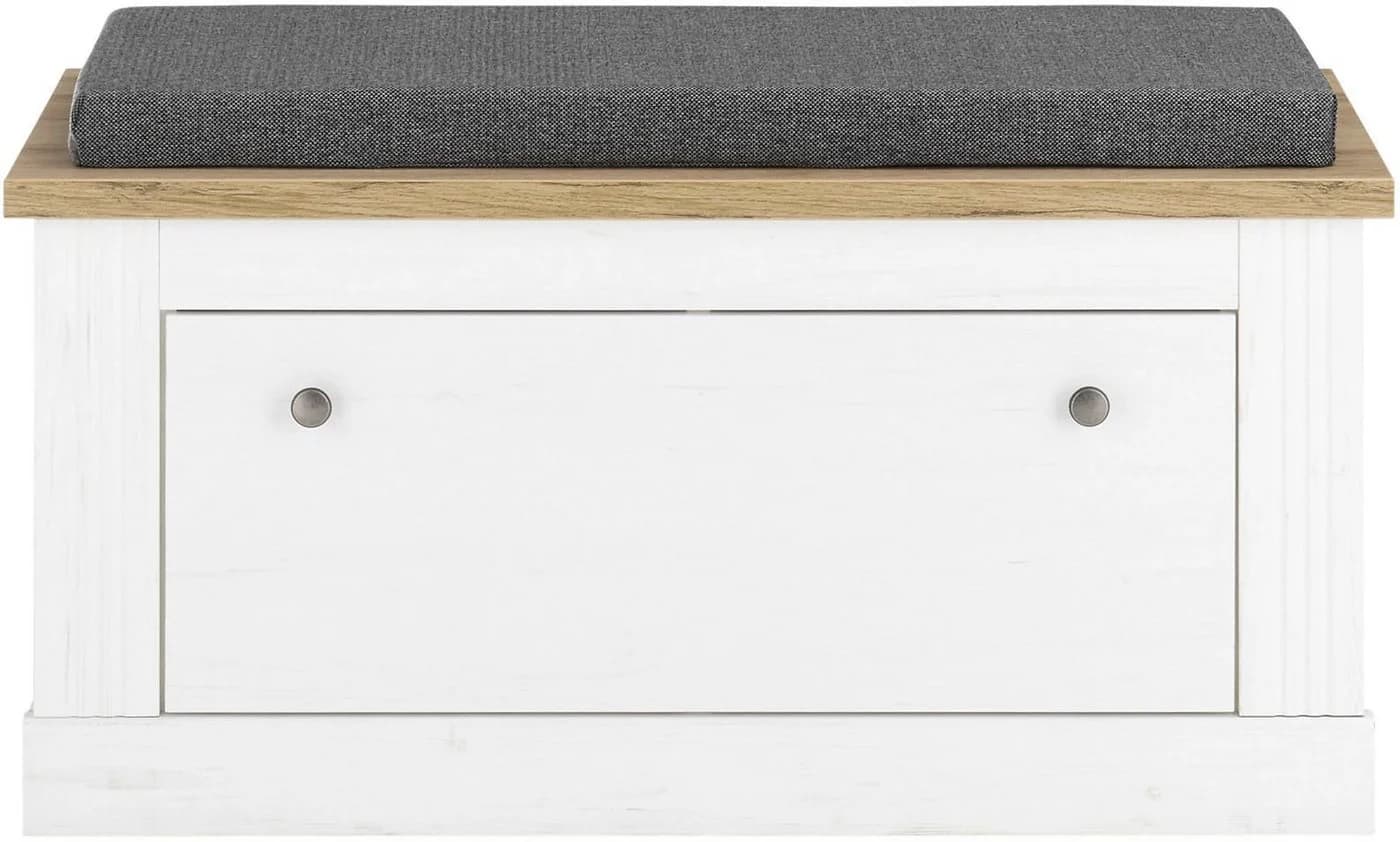 OTTO HOME Sitzbank Westminster Landhausstil Weiß mit Stauraum - Bild 3