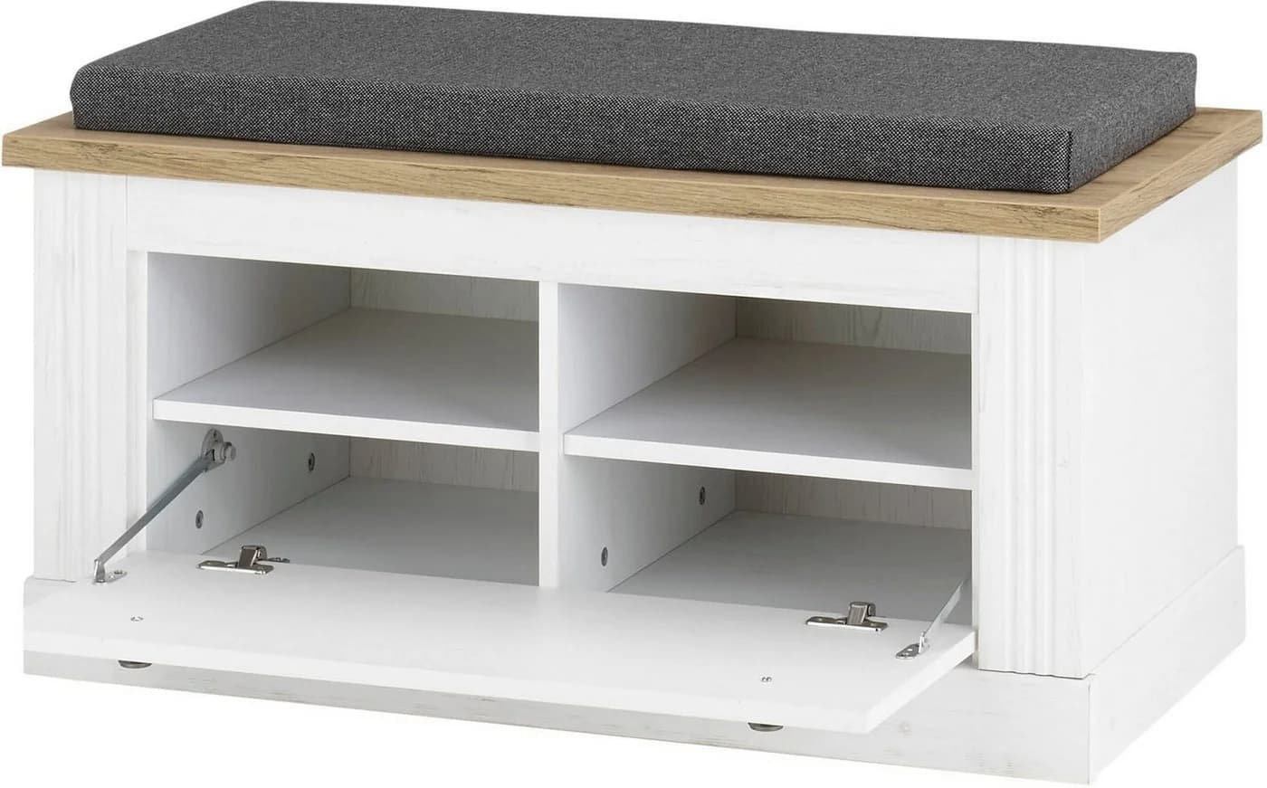 OTTO HOME Sitzbank Westminster Landhausstil Weiß mit Stauraum - Bild 4