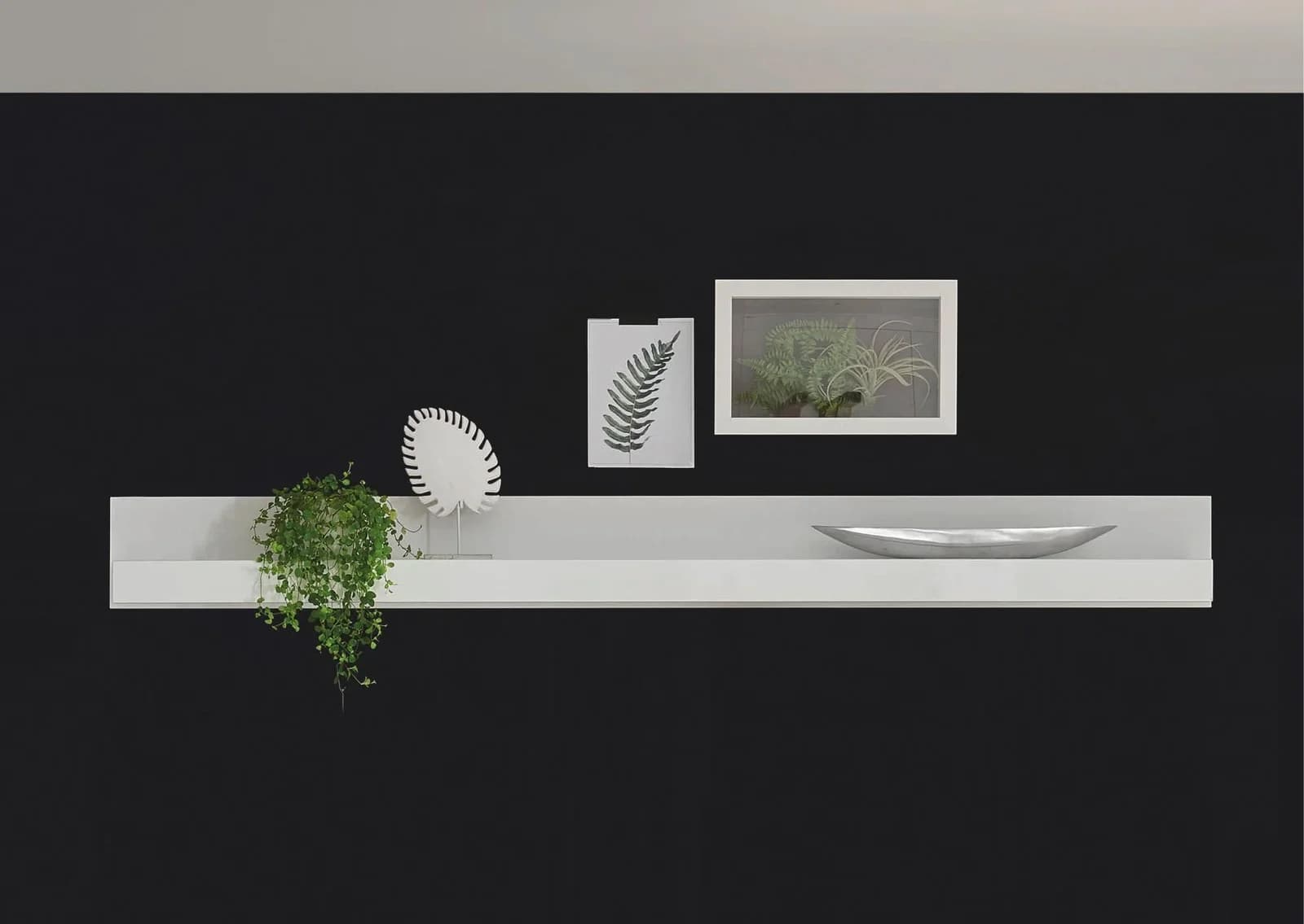 HOME AFFAIRE Wandboard Carat Weiß Hochglanz Modernes Hängeregal - Bild 3