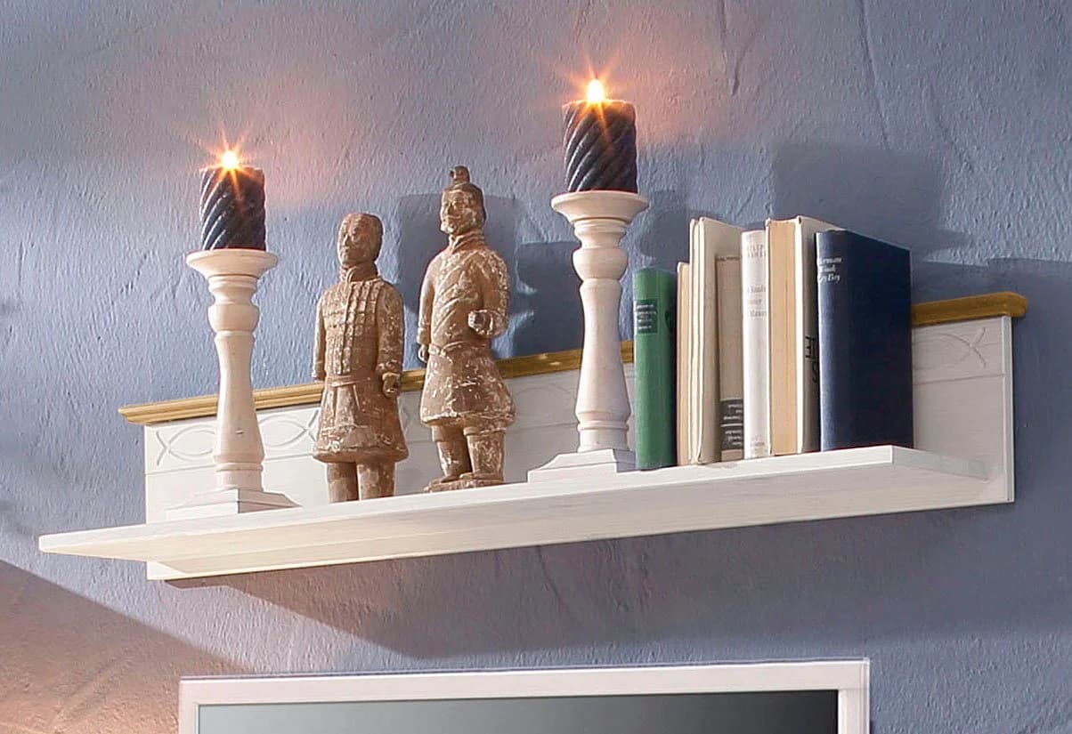 OTTO home Wandregal Indra Massivholz Landhausstil Weiss