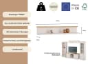 OTTO home Wandregal Indra Massivholz Landhausstil Weiss Bild 3