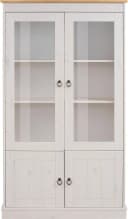 OTTO HOME Vitrine Indra Weiß/Honig Massivholz 4 Türen Bild 5
