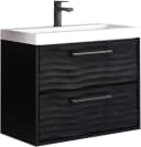 WELLTIME Waschtisch Canada Graphit Schwarz mit Becken Bild 2