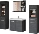 WELLTIME Badmöbel-Set MADRIT Schwarz Modern Bild 5